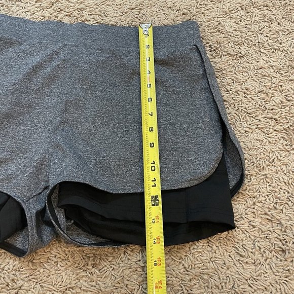 NWT Cool Run Women's Gray Compression Running Shorts Athletic Size Large L - Picture 6 of 7